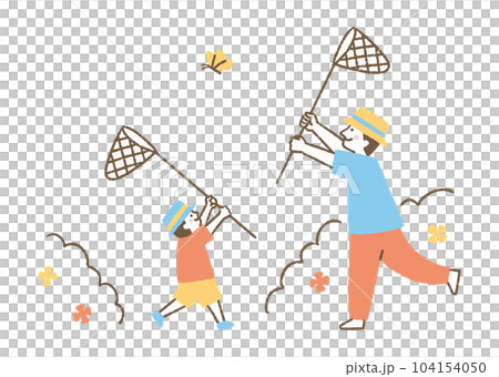 父子追蝴蝶_color 104154050