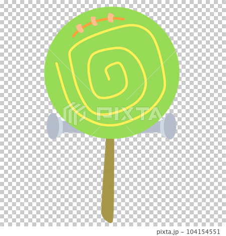 Halloween sweet Frankenstein candy hand drawn illustration Halloween sweet Frankenstein candy hand drawn illustration 104154551