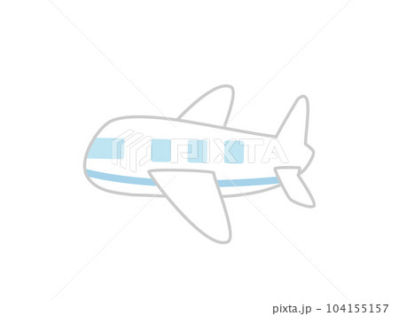 シンプルな飛行機のイラスト 104155157