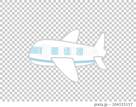 シンプルな飛行機のイラスト 104155157