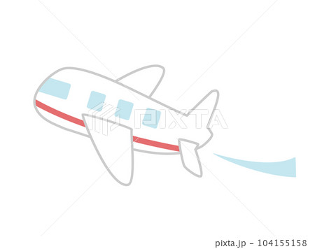 シンプルな飛行機のイラスト 104155158