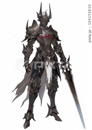 ファンタジー系の男性キャラクターの全身立ち絵のイラスト ファンタジー系の男性キャラクターの全身立ち絵のイラスト 104155610