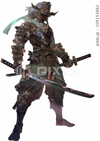 ファンタジー系の男性キャラクターの全身立ち絵のイラスト 104155662
