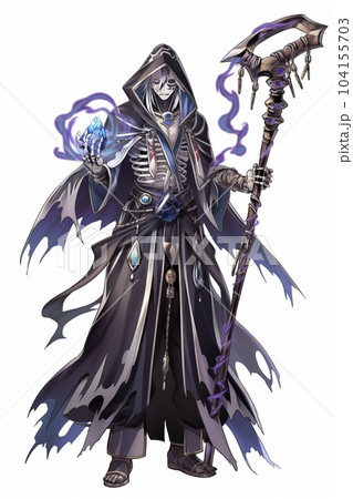 ファンタジー系の男性キャラクターの全身立ち絵のイラストのイラスト