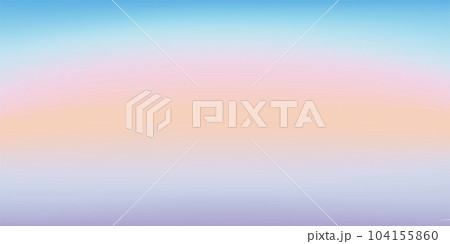 抽象的な風景画 青とピンクのグラデーション（朝焼け） 抽象的な風景画