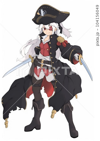 ファンタジー系の女性キャラクターの全身立ち絵イラストのイラスト素材