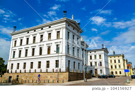 State Chancellery in the old town Schwerin in Mecklenburg-Vorpommern, North Germany 104156927
