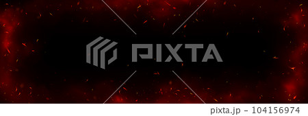 Background with fire sparks, embers and smoke Background with fire sparks, embers and smoke 104156974