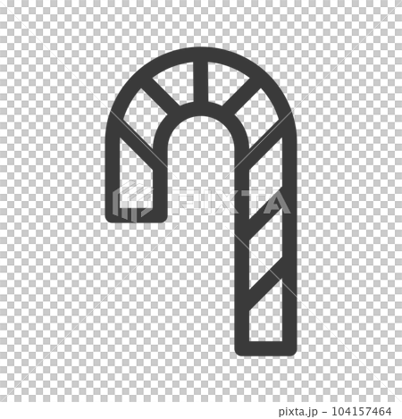 Mini mini line drawing food illustration Christmas candy 104157464