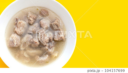 Boiled pork rib soup. Asian cuisine 104157699