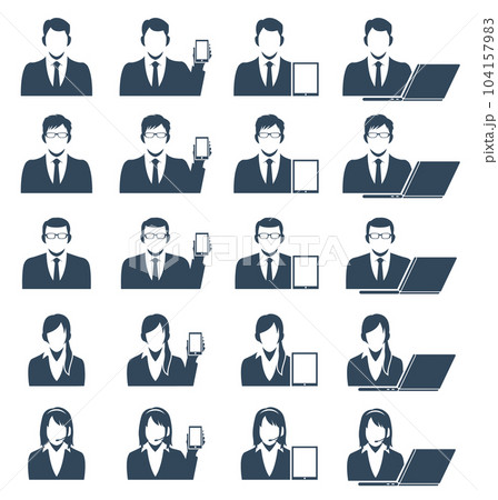 ビジネスマンのアイコン 104157983