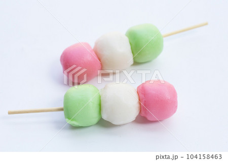 Japanese dessert, Dango on stick 104158463