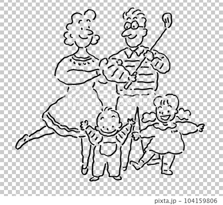 享受高爾夫的家庭 104159806