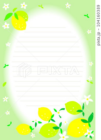 レモンのかわいくて爽やかな背景イラスト 104160389