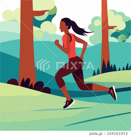 Sport Activity Jogging And Healthy Lifestyle Exercise Happy Female