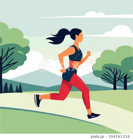 Sport Activity Jogging And Healthy Lifestyle Exercise Happy Female