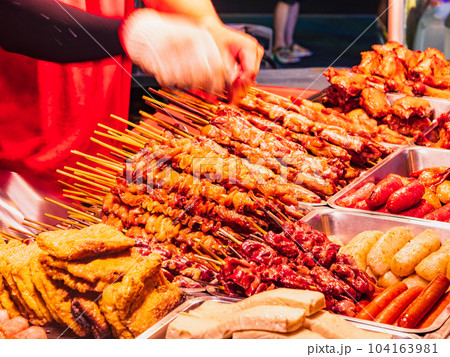 台北 士林夜市のグルメ屋台 台北 士林夜市のグルメ屋台 104163981