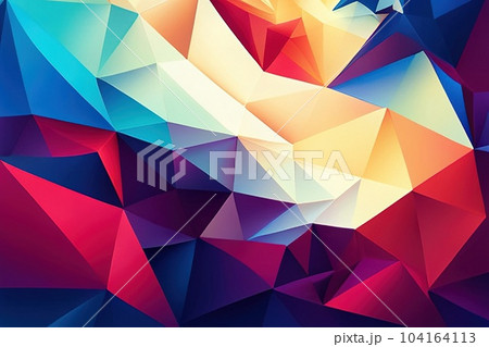 Colorful triangular abstract background. Abstract polygonal background 104164113