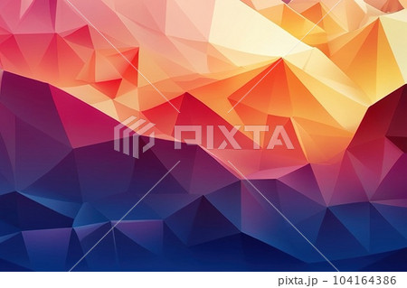 Abstract polygonal background of different color figures. Template for a text. 104164386