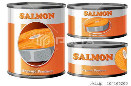 Salmon Fish in Tin Can Collection 104166209