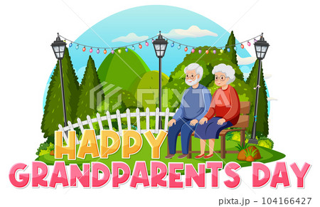 Happy grandparent day banner Happy grandparent day banner 104166427