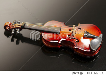 Classic violin on black background. Classic violin on black background. 104166954