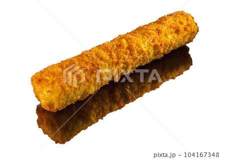 Shawarma fried in batter on a mirror surface. Shawarma fried in batter on a mirror surface. 104167348