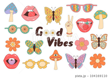 Vintage 60s モンスター柄ハットヒッピー