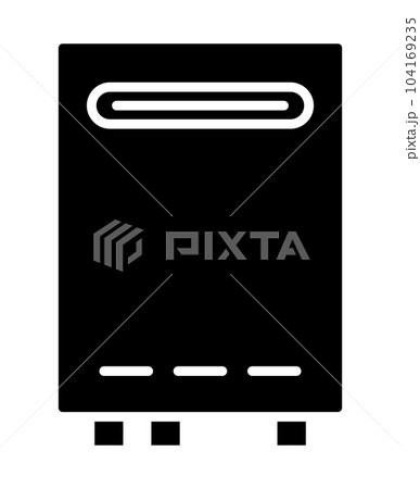 給湯器のシルエット 給湯器のシルエット 104169235