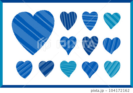 ハートのイラストセット 104172162