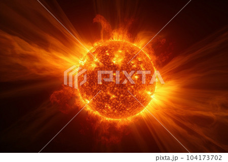 太陽のイメージ：AI生成画像 104173702