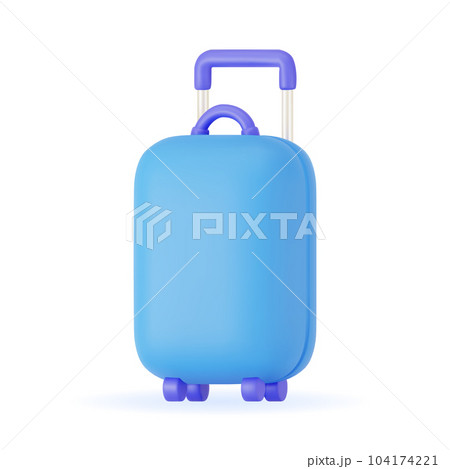3d vector icon luggage. 3d vector icon luggage. 104174221