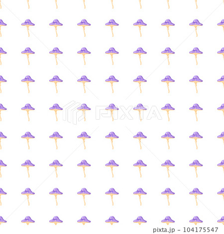 Seamless pattern with fairytail mushrooms. Magical fly agaric wallpaper. 104175547