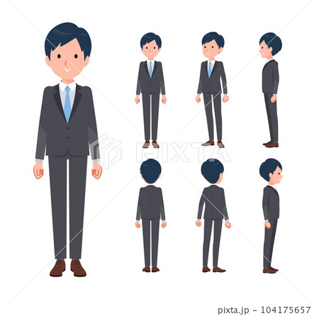 立っているビジネス男性のセット 104175657