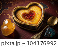 heart-shaped crꣃ洀攀 戀爀쌀»l꧃攀 眀椀琀栀 愀 挀爀愀挀欀攀搀 挀愀爀愀洀攀氀椀稀攀搀 猀甀最愀爀 琀漀瀀瀀椀渀最 椀渀 琀栀攀 挀攀渀琀攀爀Ⰰ 挀爀攀愀琀攀搀 眀椀琀栀 最攀渀攀爀愀琀椀瘀攀 愀椀� 104176992