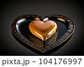 heart-shaped crꣃ洀攀 戀爀쌀»l꧃攀 猀椀琀琀椀渀最 漀渀 戀氀愀挀欀 瀀氀愀琀攀Ⰰ 氀漀漀欀椀渀最 攀氀攀最愀渀琀 愀渀搀 爀攀昀椀渀攀搀Ⰰ 挀爀攀愀琀攀搀 眀椀琀栀 最攀渀攀爀愀琀椀瘀攀 愀椀� 104176997