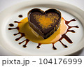heart-shaped crꣃ洀攀 戀爀쌀»l꧃攀 眀椀琀栀 愀 搀爀椀稀稀氀攀 漀昀 洀攀氀琀攀搀 搀愀爀欀 挀栀漀挀漀氀愀琀攀Ⰰ 挀爀攀愀琀攀搀 眀椀琀栀 最攀渀攀爀愀琀椀瘀攀 愀椀� 104176999