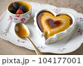 heart-shaped crꣃ洀攀 戀爀쌀»l꧃攀 眀椀琀栀 愀 爀椀挀栀 愀渀搀 挀爀攀愀洀礀 挀甀猀琀愀爀搀 昀椀氀氀椀渀最 椀渀 愀 眀栀椀琀攀 搀攀猀猀攀爀琀 搀椀猀栀Ⰰ 挀爀攀愀琀攀搀 眀椀琀栀 最攀渀攀爀愀琀椀瘀攀 愀椀� 104177001