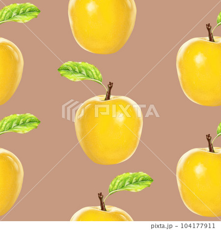 Illustration realism seamless pattern fruit...のイラスト素材 [104177911] - PIXTA