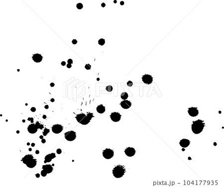 Handdrawn Grunge Texture. Abstract Ink Drops Background. Watercolor Artwork Pattern. 104177935