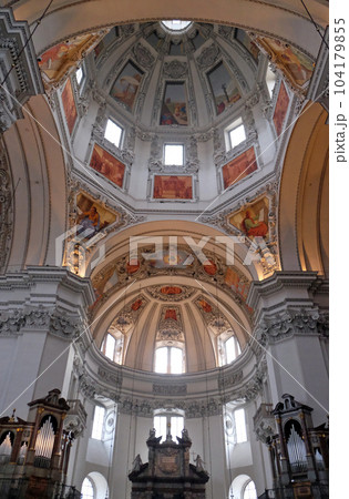 Fragment of the dome in Salzburg Cathedral Fragment of the dome in Salzburg Cathedral 104179855