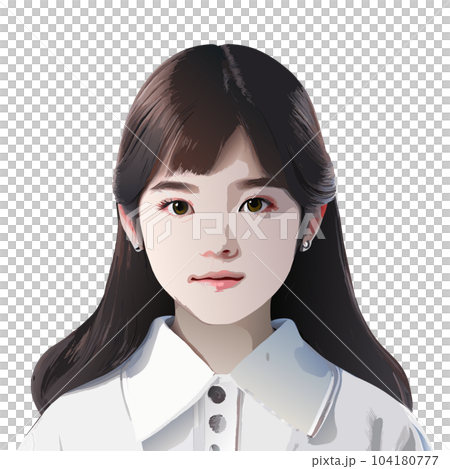 証明写真女子：AI生成 104180777