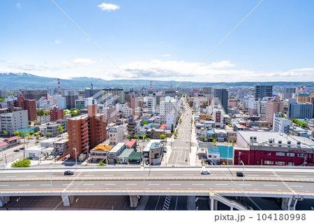 青森県観光物産館アスパム 展望台 南側 八甲通り 青森県観光物産館アスパム 展望台 南側 八甲通り 104180998