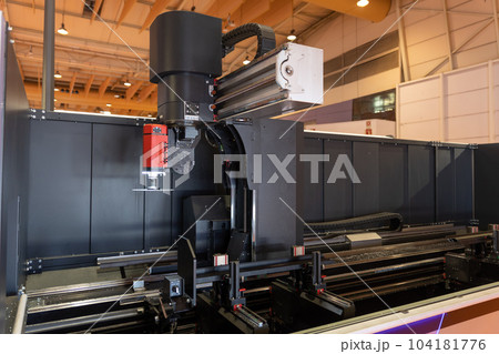Software-controlled grinding machine at the expo 104181776