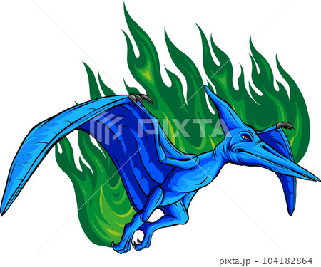 Blue Pterodactyl