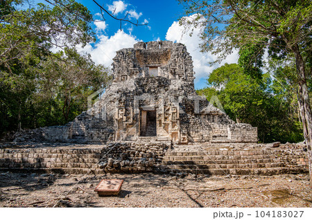 Maya Ruins in Chicanna 104183027