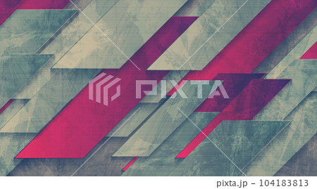 Blue purple abstract geometric tech grunge background 104183813