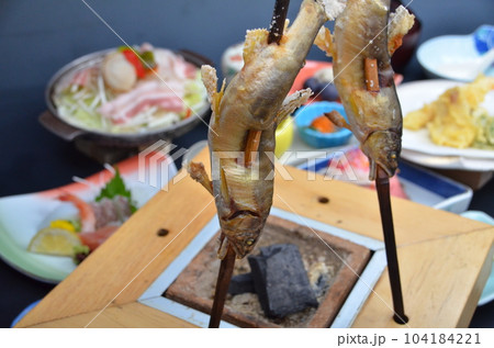 鮎の炭火焼 鮎の炭火焼 104184221