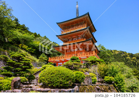 世界遺産那智三重の塔 和歌山県那智勝浦町那智山 世界遺産那智三重の塔 和歌山県那智勝浦町那智山 104185726