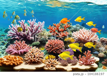 《AI画像》南国の海イメージ 104186197